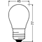 PARATHOM DIM CL P GL FR 25 dim 2.8W/827 E27 LED LAMP IN A CLASSIC SHAPE