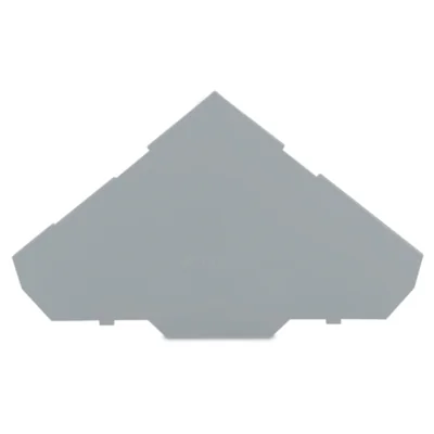 Parete terminale/interna, spessore 1 mm, per connettori a tre livelli, grigio 280-319
