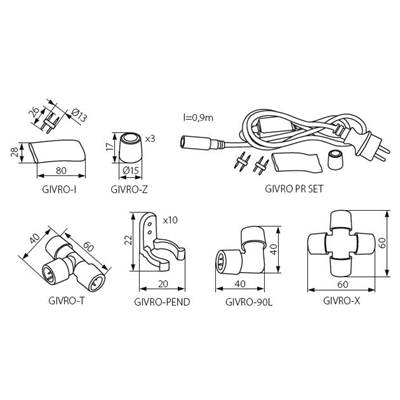 Part of the GIVRO LED GIVRO-90L system