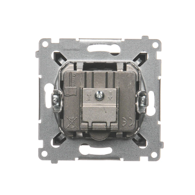 Pass-through antenna socket R-TV-SAT (module) anthracite (metallic)
