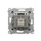 Pass-through antenna socket R-TV-SAT (module) anthracite (metallic)