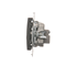 Pass-through antenna socket R-TV-SAT (module) anthracite (metallic)