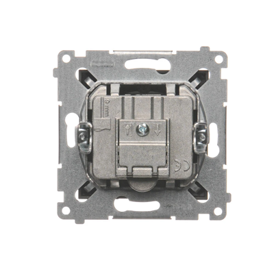 Pass-through antenna socket R-TV-SAT (module) bronze matt metallic