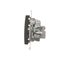 Pass-through antenna socket R-TV-SAT (module) bronze matt metallic