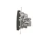 Pass-through antenna socket R-TV-SAT (module) bronze matt metallic