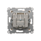 Pass-through antenna socket R-TV-SAT (module) cream