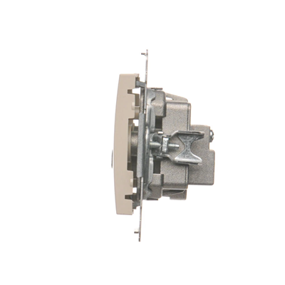Pass-through antenna socket R-TV-SAT (module) cream