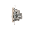 Pass-through antenna socket R-TV-SAT (module) cream