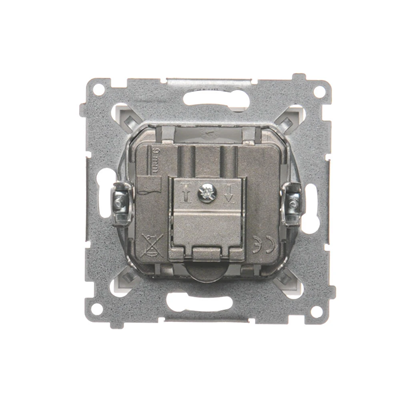 Pass-through antenna socket R-TV-SAT (module) white