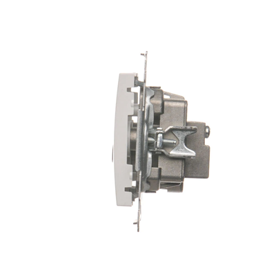 Pass-through antenna socket R-TV-SAT (module) white