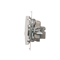 Pass-through antenna socket R-TV-SAT (module) white