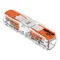 Pass-through installation connector with levers for all types of cables, transparent