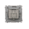Pass-through R-TV antenna socket (module) attenuation 10dB inox (metallic)