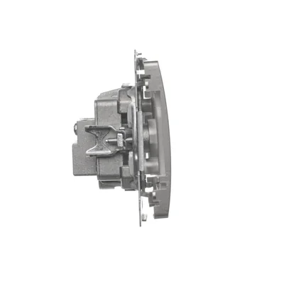 Pass-through R-TV antenna socket (module) attenuation 10dB satin (metallic)