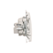 Pass-through R-TV antenna socket (module) attenuation 10dB white
