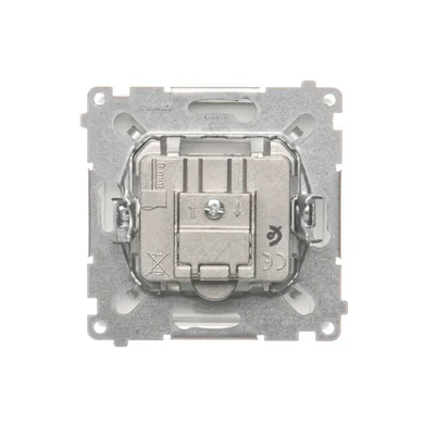 Pass-through R-TV antenna socket (module) attenuation 10dB white