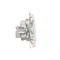 Pass-through R-TV antenna socket (module) attenuation 10dB white