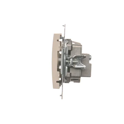 Pass-through R-TV antenna socket (module) TV and R attenuation 10dB cream
