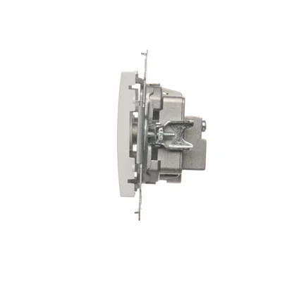 Pass-through R-TV antenna socket (module) TV and R attenuation 10dB white