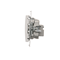 Pass-through R-TV antenna socket (module) TV and R attenuation 10dB white