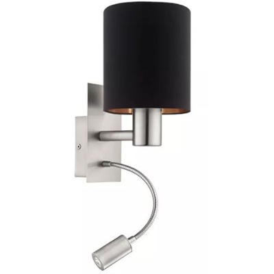 Pasteri Wall lamp satin nickel