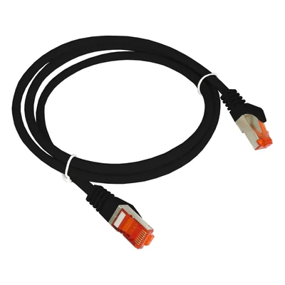 Patch-cord S/FTP cat.6A LSOH 0.5m black ALANTEC