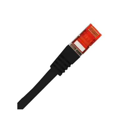 Patch-cord S/FTP kat.6A LSOH 0.5m czarny ALANTEC