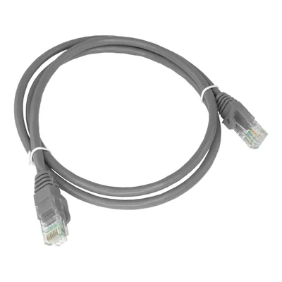 Patch kabel U/UTP kategorie 6 PVC 0,25 m šedý ALANTEC