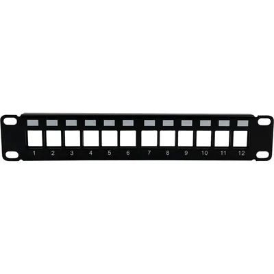 Patch panel 10 modular 12 ports 1U unequipped ALANTEC