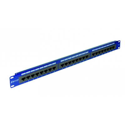 Patch panel 19" 1U 24xRJ45 UTP cat. 6A