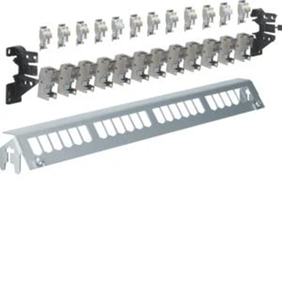 Patch-Panel 24-tlg. lang mit 12xRJ45-cat 6A geschirmt