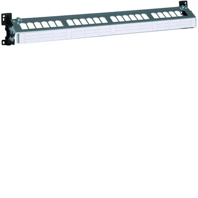 Patch Panel dla 24 modułów BTR, bez modułów, szyna DIN lub płyta montażowa