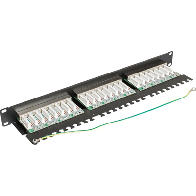 Patch panel kategoria 5e 24 x RJ45
