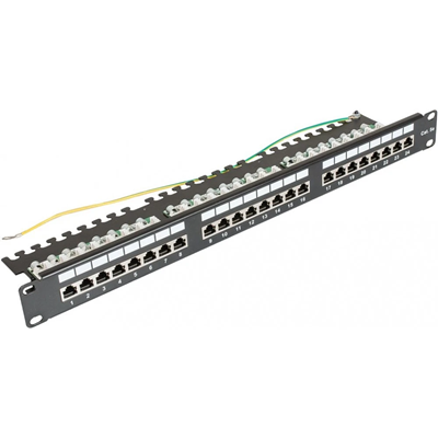 Patch panel kategoria 5e 24 x RJ45