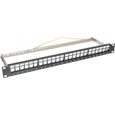 Patch panel niewyposażony 19'' 24xRJ45