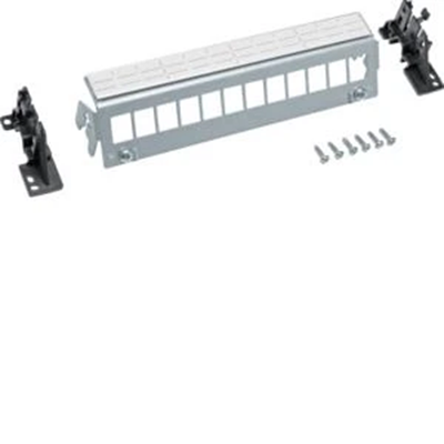 Patch Panel per 12 moduli Keystone, senza moduli, guida DIN o piastra di montaggio