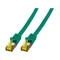 Patchcord RJ45 S/FTP cat. 6A LSZH green 3m MK7001.3GR
