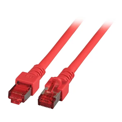 Patchcord RJ45 S/FTP kat. 6 LSZH czerwony 1,5m