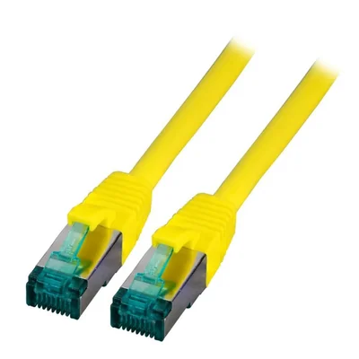 Patchcord RJ45 S/FTP kat. 6A LSZH žlutý 1m MK6001.1Y