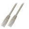 Patchcord RJ45 U/UTP cat. 5e PVC CCA gray 1m
