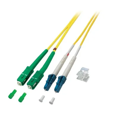 Patchcord SM, 9/125, SC/APC-LC/PC duplex dł. 2m