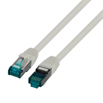 Patchkabel RJ45 S/FTP Kat. 6A LSZH grau 3m