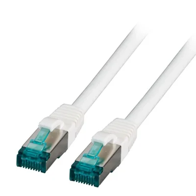 Patchkabel RJ45 S/FTP Kat. 6A LSZH weiß 15m MK6001.15W