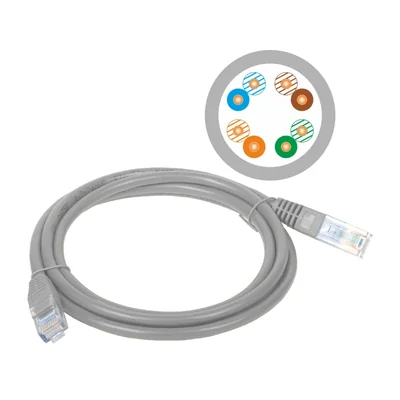 Patchkabel U/UTP Kat. 5e PVC 7,0 m grau ALANTEC