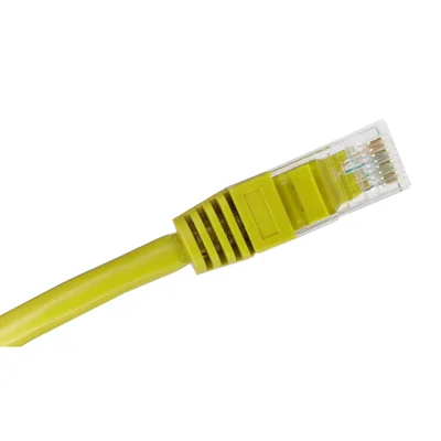 Patchkabel U/UTP Kat. 6A LSOH 1,0 m gelb ALANTEC