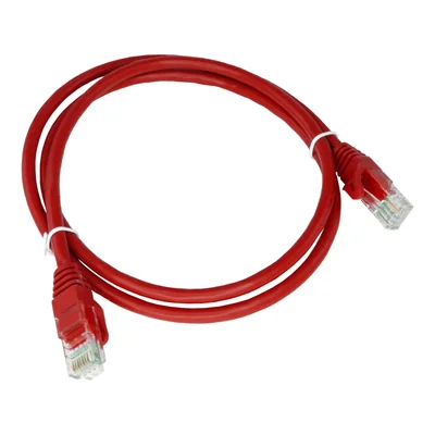 Patchkabel U/UTP Kategorie 6 PVC 3,0 m rot ALANTEC