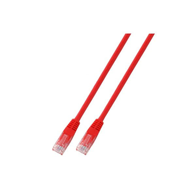 Патчкорд RJ45 U/UTP кат. 5e ПВХ червоний 1м