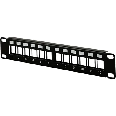 Patchpanel 10 modular 12 Ports 1HE unbestückt ALANTEC