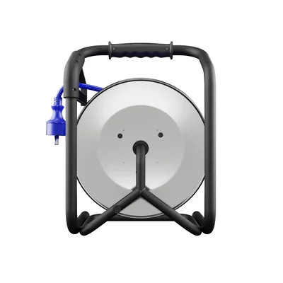 PB-HEAVY/D/K/20M/3X2.5/H07BQ Подовжувач HEAVY LINE на котушці; 4x2p+Z; IP44; 16A; H07BQ-F; 3x2.5; 20 м; синій