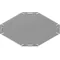 PCZKJ50 Tray cross cover, sheet metal thickness - 1 mm
